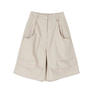 Double Pintuck Bermuda Pants
