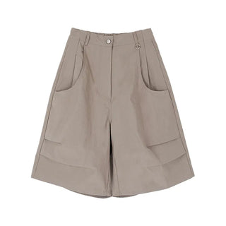 Double Pintuck Bermuda Pants