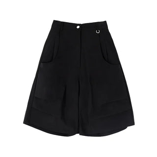 Double Pintuck Bermuda Pants