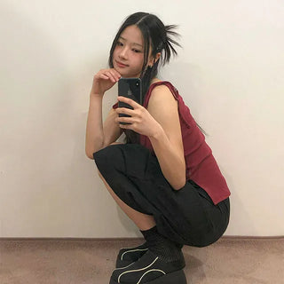 Double Pintuck Bermuda Pants