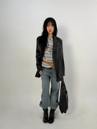 Tailor Boxy Leather Jacket
