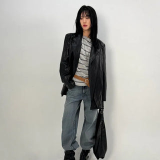 Tailor Boxy Leather Jacket