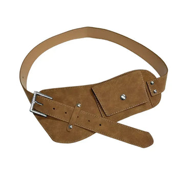 Ready Buckle Suede Belt