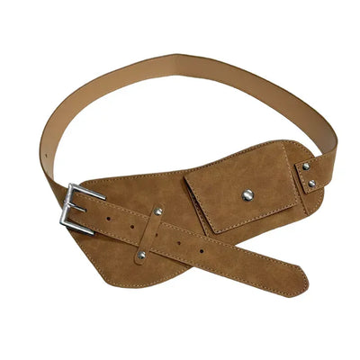 Ready Buckle Suede Belt