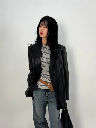 Ready Buckle Suede Belt