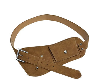 Ready Buckle Suede Belt