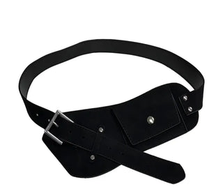 Ready Buckle Suede Belt