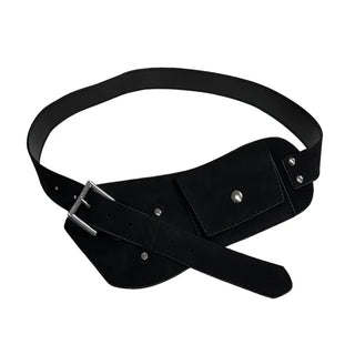 Ready Buckle Suede Belt