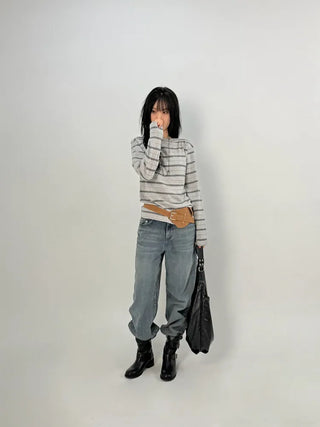 Ready Buckle Suede Belt
