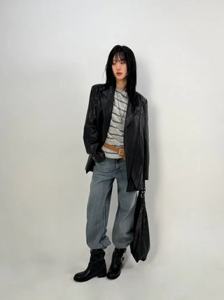 Ready Buckle Suede Belt