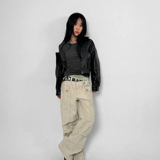 Even Crop Rider Jacket