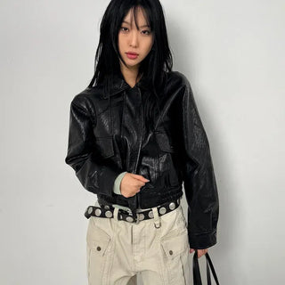 Even Crop Rider Jacket
