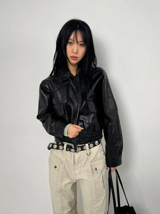 Even Crop Rider Jacket