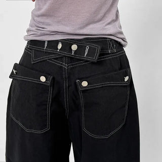 Offset Tab Balloon Pants
