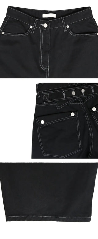 Offset Tab Balloon Pants