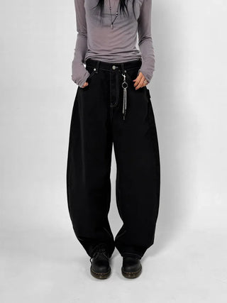 Offset Tab Balloon Pants
