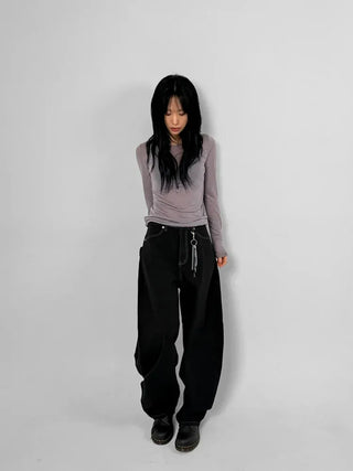 Offset Tab Balloon Pants