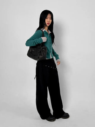 Buried Button Wool Cardigan