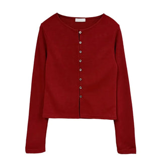 Buried Button Wool Cardigan