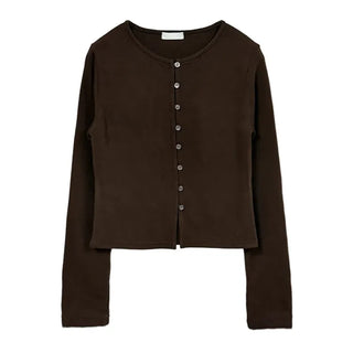Buried Button Wool Cardigan