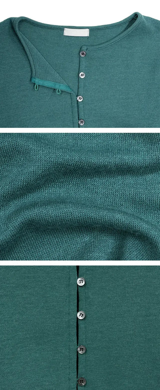 Buried Button Wool Cardigan