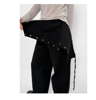 Scarf Wrap Wide Pants