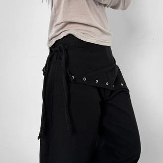 Scarf Wrap Wide Pants