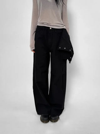 Scarf Wrap Wide Pants