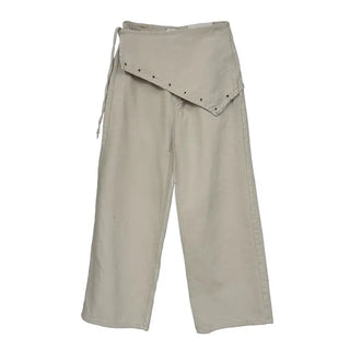 Scarf Wrap Wide Pants