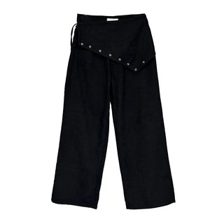 Scarf Wrap Wide Pants