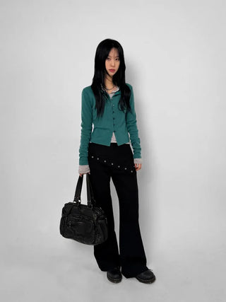 Scarf Wrap Wide Pants