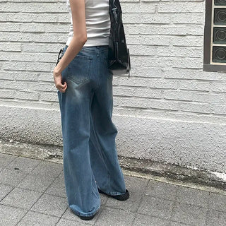 Damaged Max Wide Denim Pants