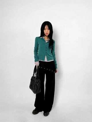 Sheer Collar Long Sleeve