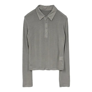 Sheer Collar Long Sleeve