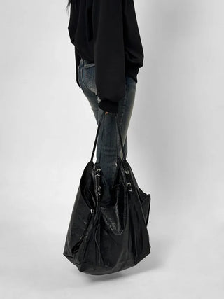 Cado Leather Big Shoulder Bag