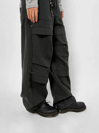 Rash Cotton Wide Pants