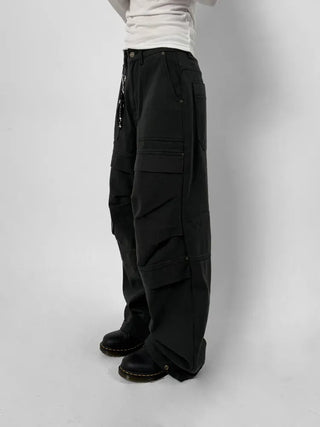 Rash Cotton Wide Pants