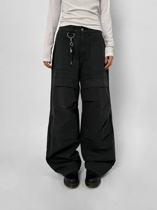 Rash Cotton Wide Pants