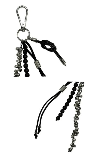 Bead stone keyring