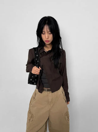Sludge Collar One-Pocket Shirt