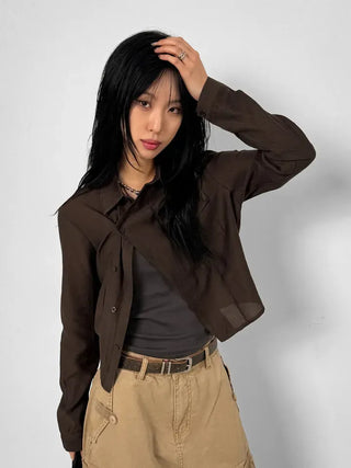 Sludge Collar One-Pocket Shirt