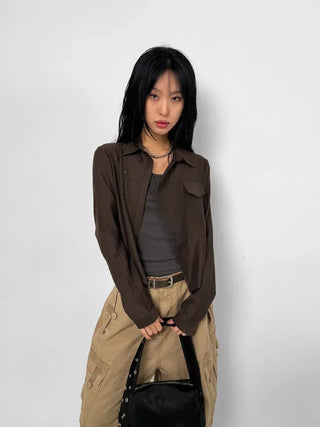 Sludge Collar One-Pocket Shirt
