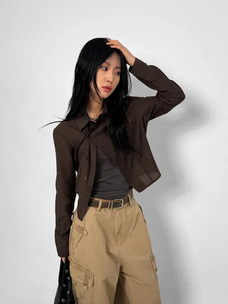 Sludge Collar One-Pocket Shirt