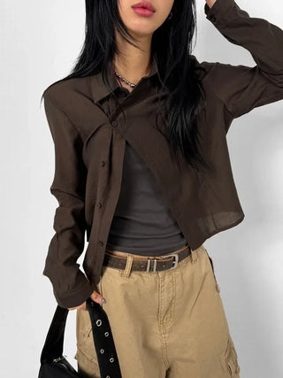 Sludge Collar One-Pocket Shirt