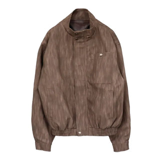 Ronb Crack Leather Jacket