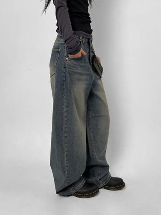Loft Snap Wide Jeans