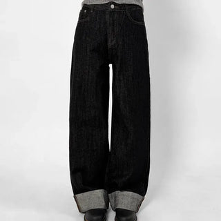Mind Roll-up Low Wide Jeans