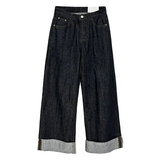 Mind Roll-up Low Wide Jeans