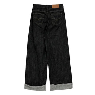 Mind Roll-up Low Wide Jeans