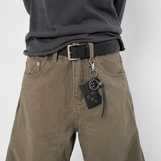 Cater leather keyring